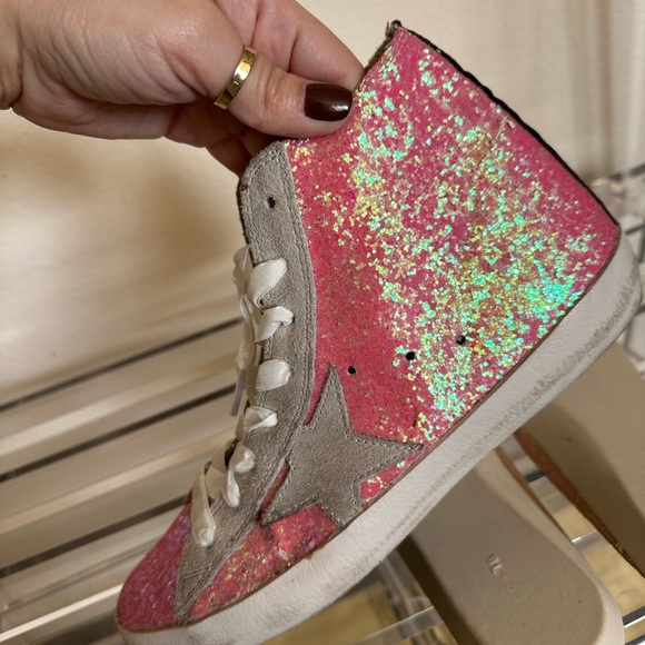Authentic Kids Golden Goose Sparkle HighTops - Picture 1 of 16